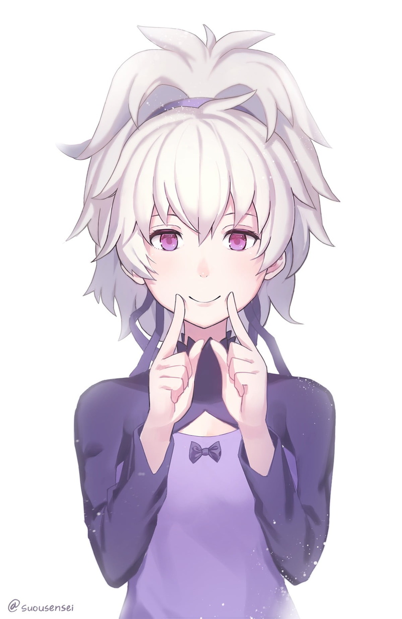 cut out, emotion, one person, women, human face, human body part, depression - sadness, displeased, females, anime girls, white background, portrait, Yin