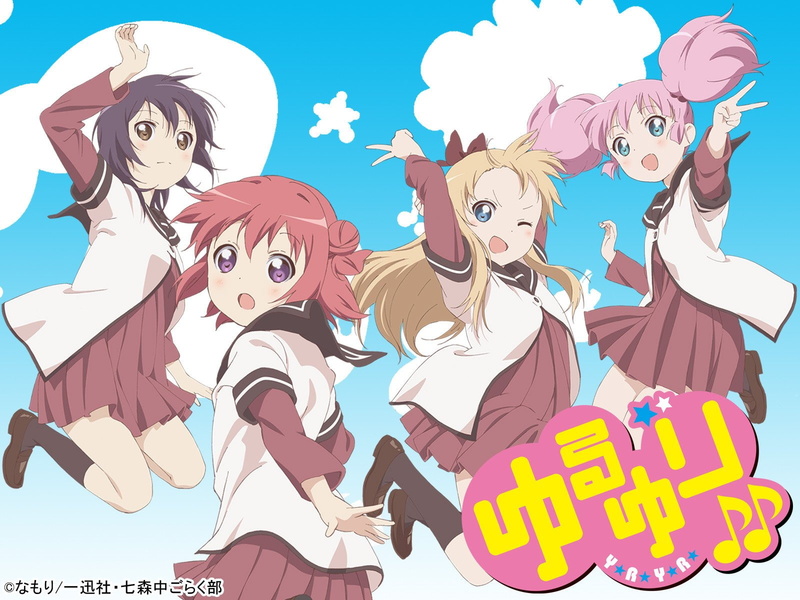 celebration, Yoshikawa Chinatsu, Akaza Akari, cloud - sky, emotion, adult, Yuru Yuri, anime, men, retro styled, sky, representation, displeased, togetherness