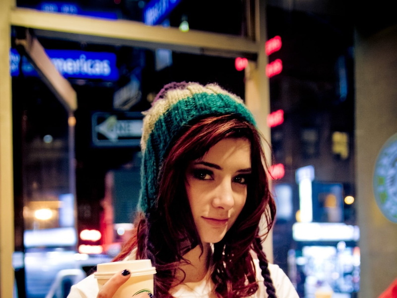 headshot, real people, lifestyles, illuminated, hat, white, s, beautiful woman, night, adult, portrait, focus on foreground, young women, hairstyle, Susan Coffey