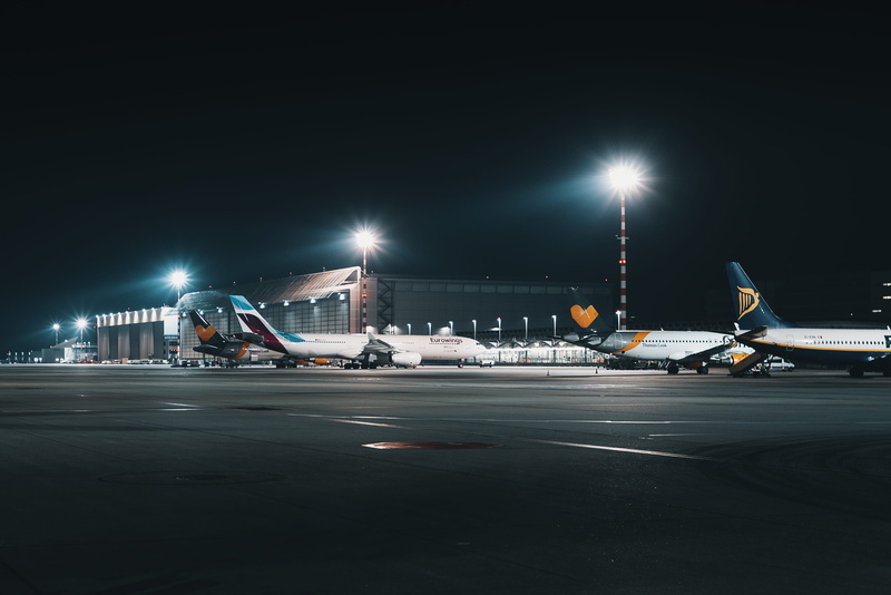transportation, no people, hangar, urban, city, mode of transportation, street light, architecture, düsseldorf, building exterior, nature, airport runway