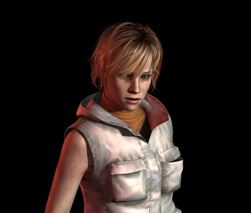 black background, heather mason, short hair, 2K, Silent Hill 3, video ...