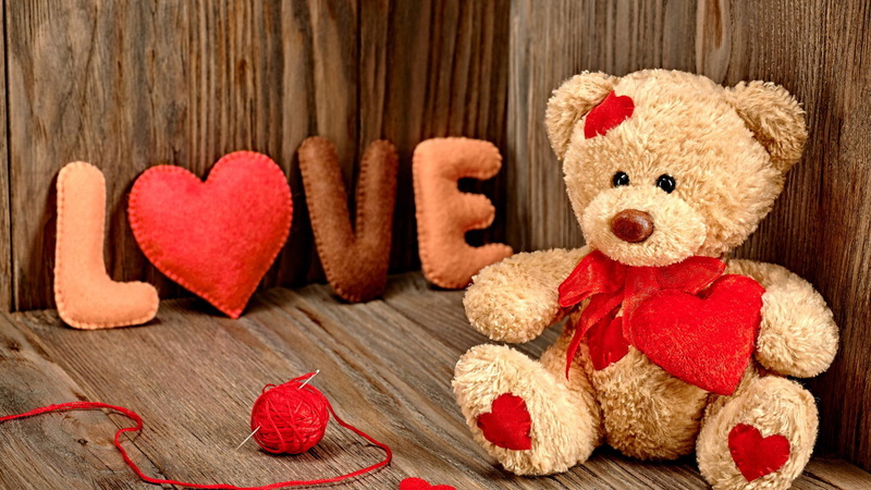 holiday, teddy bear, animal, chemise, child, fur, romantic, bear, 1080P, cute, gift, fluffy, childhood, love, toy, plaything, teddy