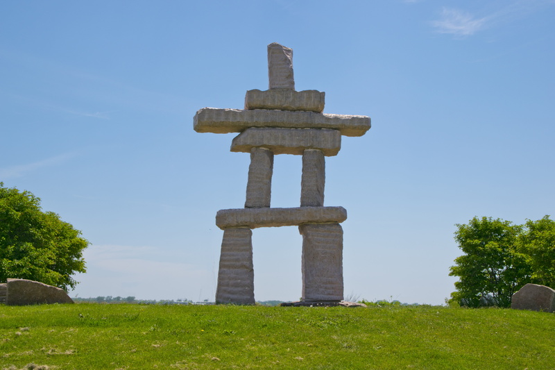 stacked, religion, land, spirituality, Inuit, toronto, Rock, figure, park, no people, grave, tree, monument, field, tradition, travel, Stone, plant, blue