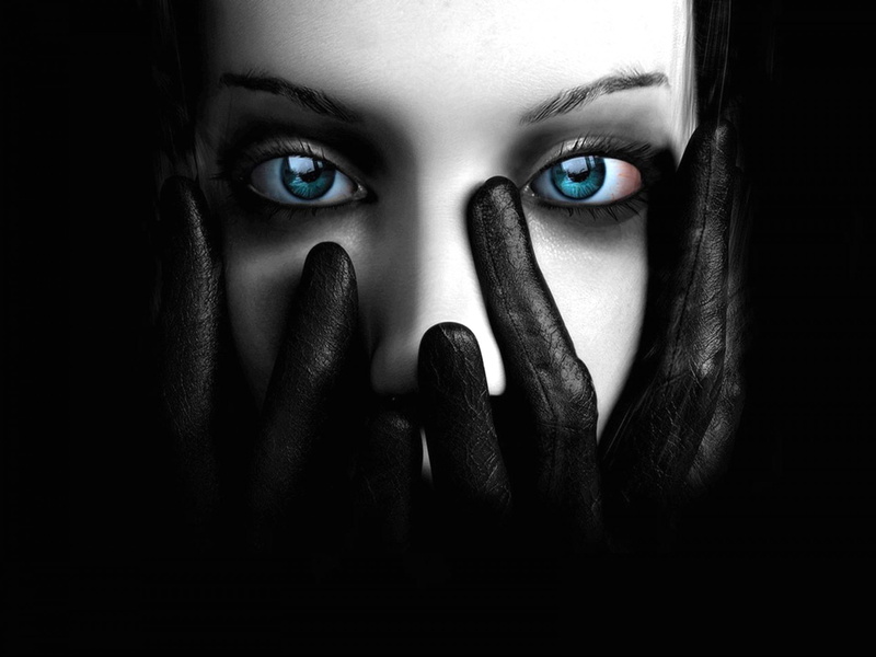 beautiful woman, women, girl, obscured face, real people, portrait, human eye, young adult, art, Girls, body part, vampire, blue eyes, adult, Gothic, Evil