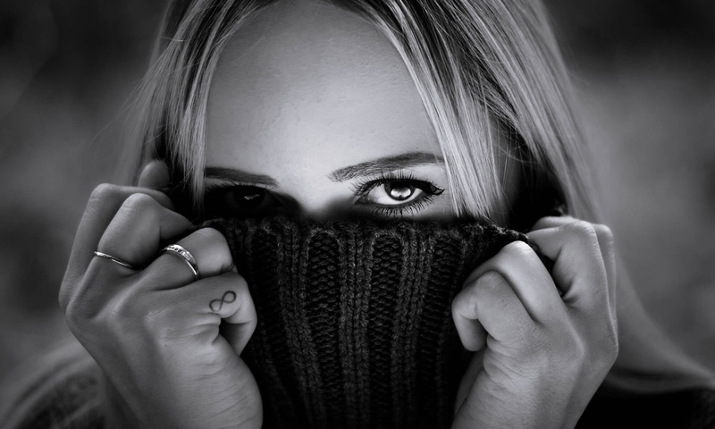 young adult, tattoo, beautiful woman, one person, headshot, portrait, obscured face, women, eye, AK Photography, young women, unrecognizable person, hairstyle