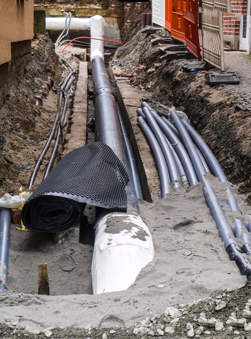 sand, supply, heat, industry, channel, pipes, build, wall - building feature, architecture, connection, earthworks, construction industry, embarrassed