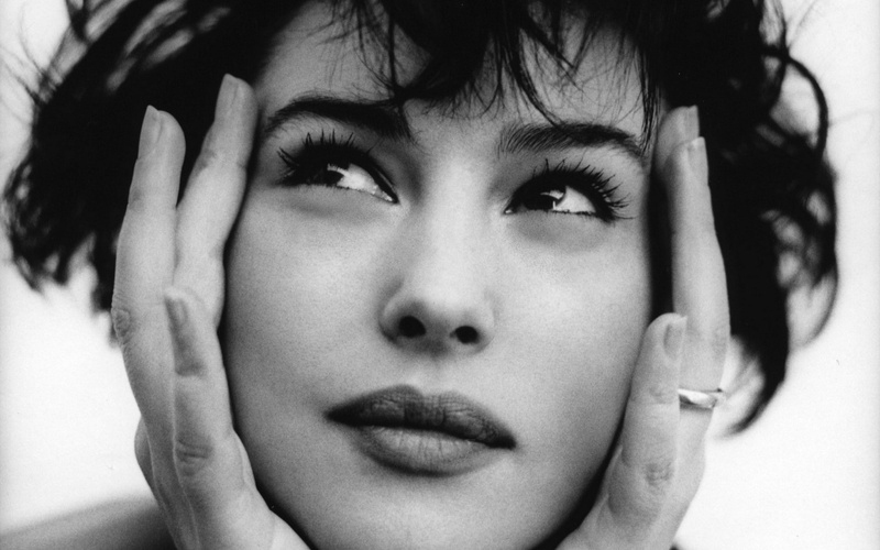 celebrity, people, art, faces, bellucci, actress, hd, actresses, short, models, 1080P, grayscale, x, monica, Monica bellucci, women, hair