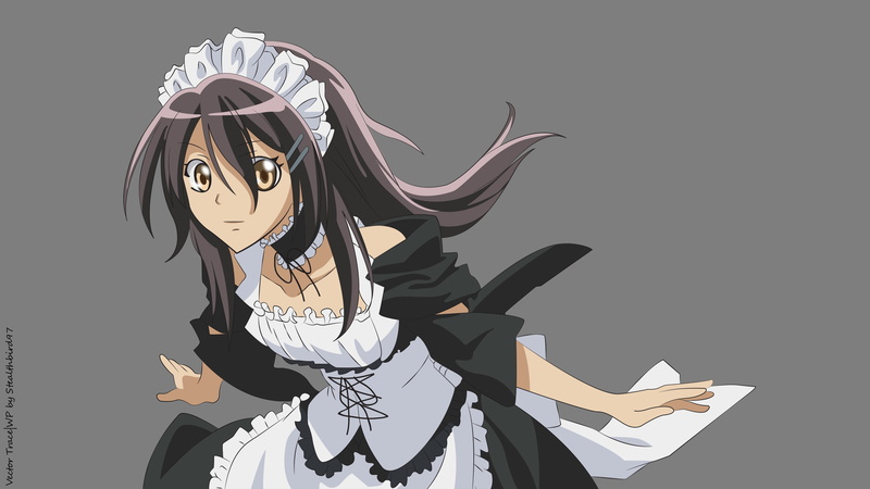 yellow, transparent, black, vector, eyes, sama, kaichou, maid, hair, ayuzawa, misaki, 4K