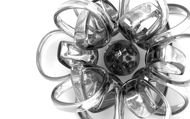 1080P, 3d and abstract, shape, transparent