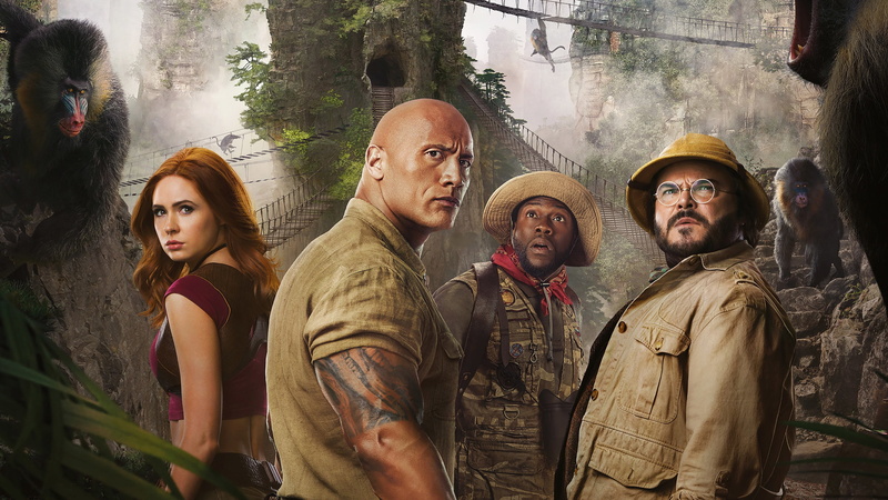 Jumanji, Kevin Hart, Jumanji: The Next Level, Movie, Dwayne Johnson, Jack Black, Karen Gillan, 2K