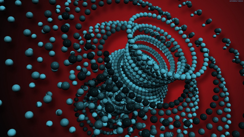 healthcare And Medicine, dNA, design, set, abstract, close-up, still life, metal, science, rotation, spiral, red, blue, research, craft, art and craft