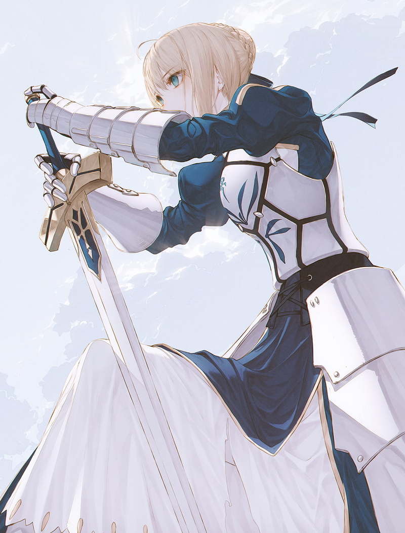 Fate/Stay Night, anime girls, wanke, Saber, 720P, Arturia Pendragon, Fate Series, blond hair
