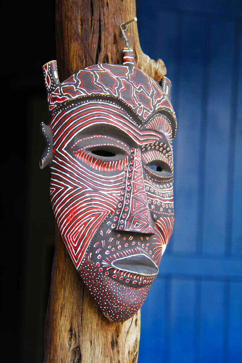 day, south africa, lesedi cultural village, experience, mask, 2K, animal representation, hanged, disguise, representation, black, art and craft, wood - material