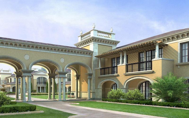 1080P, beautiful, animals, mansion, house, architecture