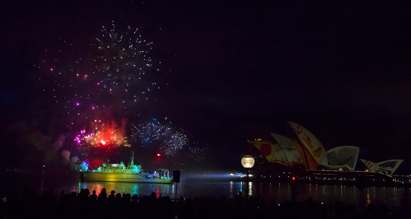 outdoors, 2K, night, building exterior, travel destinations, Sydney, event, new years eve, warship, water, built structure, firework display, cityscape