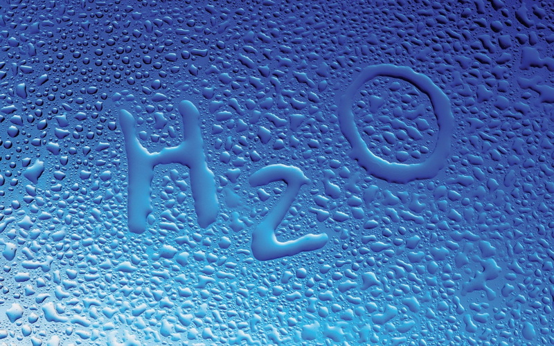 water drops, blue background, H2O, 1080P, glass, water
