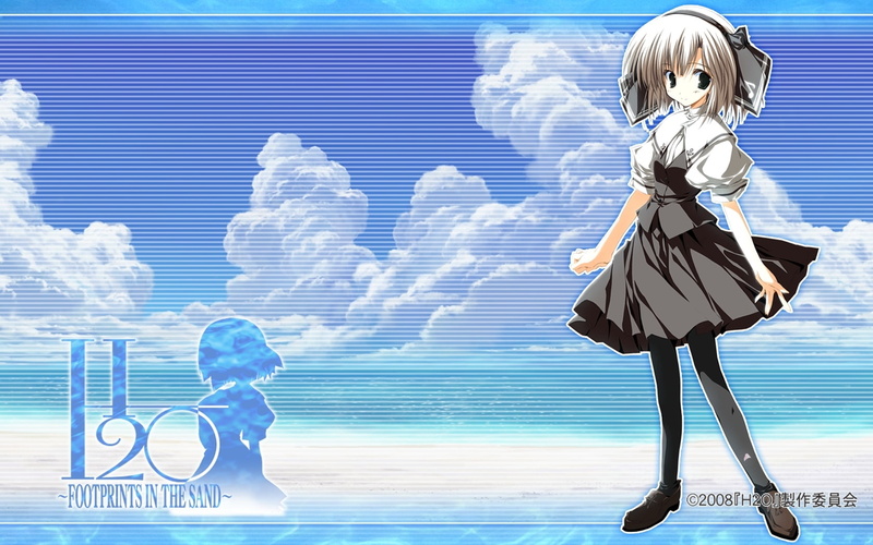  otoha, business person, technology, standing, h2o footprints in the sand, males, women, sky, footprints, men, blond, people, 720P, girl, nature