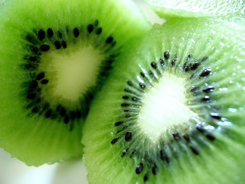 macro, kiwi (fruit), green, fruit, photography, 2K, food