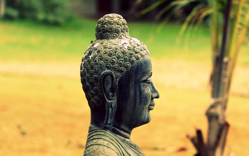 art and craft, halloween, buddhism, statue, nature, the past, adult, craft, day, sculpture, gautama, history, representation, focus on foreground, garden