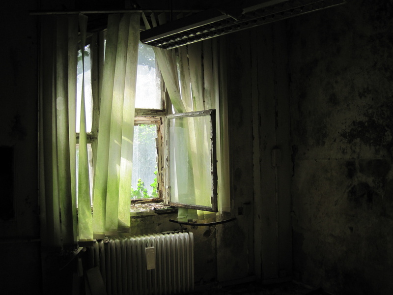 run-down, weathered, built structure, bad condition, dilapidated, curtain, wall, 4K, ruin, light, decline, house, lost places, run down, blinds, window