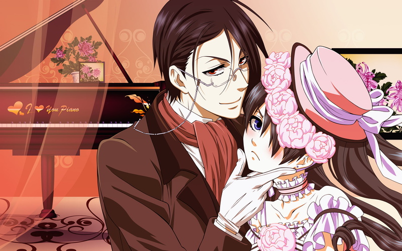 Black Butler, 1080P, Sebastian Michaelis, Anime, Ciel Phantomhive