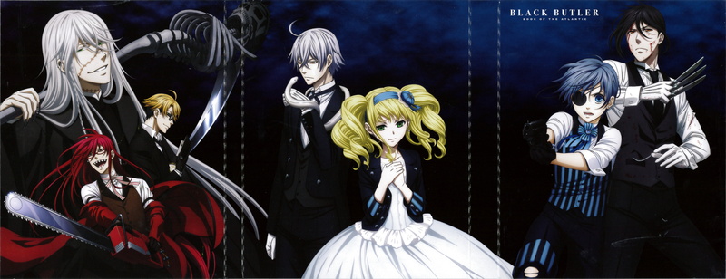 Ciel Phantomhive, Kuroshitsuji, 5K, Sutcliff Grell, Black Butler, sebastian