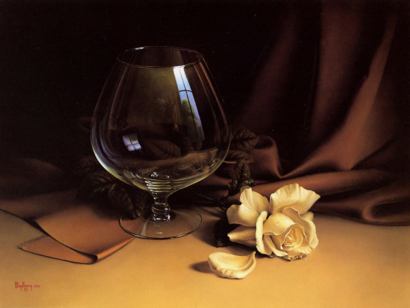 glass, still art, drapes, hd, abstract, still, 720P, rose, art