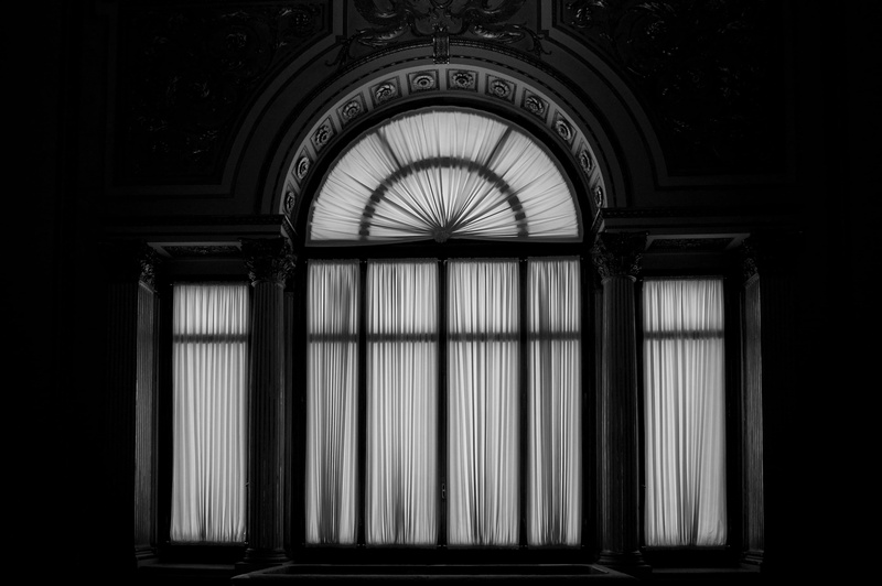 building, arch, the past, design, old, no people, drapes, backlit, silhouette, dark, built structure, religion, 4K, pattern, indoors, black and white