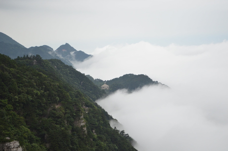 sky, ink, landscape, cloud - sky, mountain peak, no people, nature, lushan, water, land, tranquil scene, mountain range, 1080P, beauty in nature, tourism