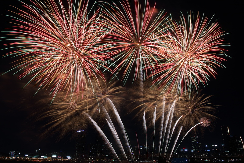 nature, display, no people, celebration, motion, illuminated, low angle view, fireworks, new years eve, sparks, fireworks festival, seoul, long exposure