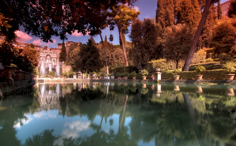 outdoors, Italy, beauty in nature, lake, Renaissance, city, autumn, no people, deste, waterfront, growth, Garden, castle, reflection lake, tree, sky, scenics - nature