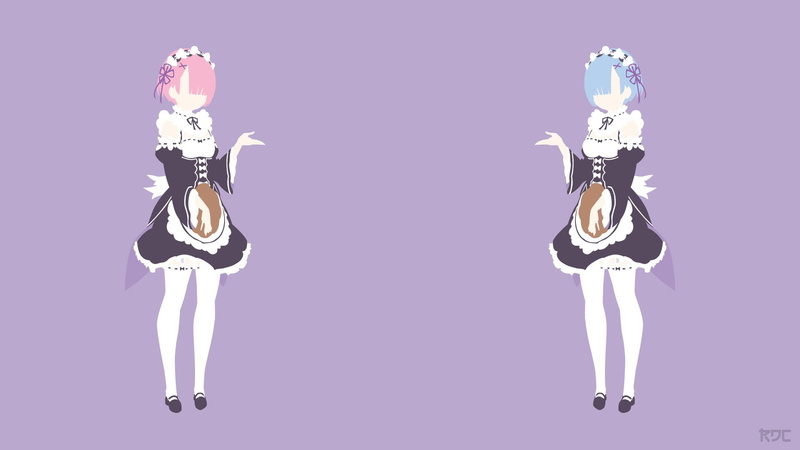balance, anime girls, young women, arts culture and entertainment, females, Re:Zero Kara Hajimeru Isekai Seikatsu, minimalism, studio shot, skill, simple background