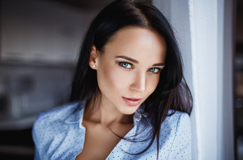 Denis Petrov, women, Angelina Petrova, portrait, face, 1080P