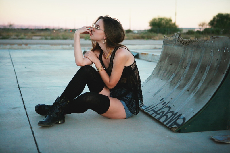 model, young women, one person, women, adult, holding, sitting, legs crossed, fashion, Savvy Taylor, shoes, leisure activity, teenager, young adult, women outdoors