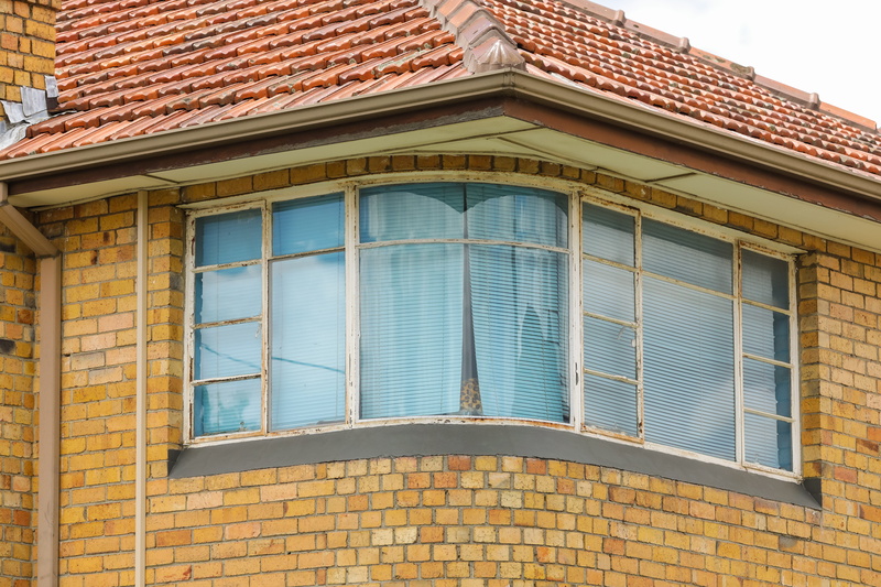grille, residential district, building, shutter, wall - building feature, day, old, picture window, low angle view, 5K, close, flagstone, door, siding