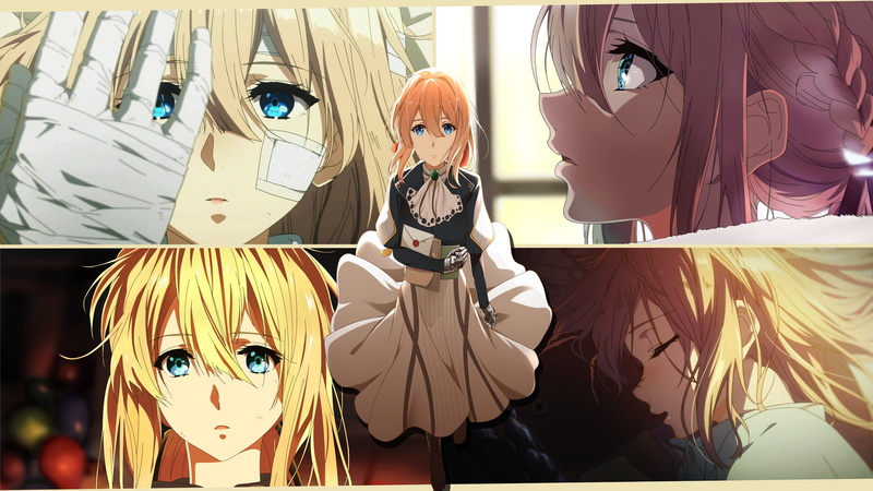 no people, creativity, craft, indoors, female likeness, toy, face, auto post production filter, blue eyes, celebration, Violet Evergarden, collection, anime girls