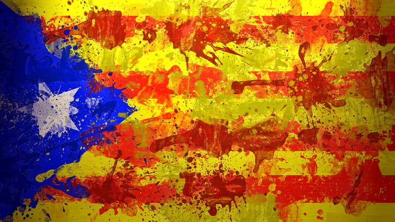 1080P, Escalada, star, Unofficial flag of the Catalan lands, flag, Estelada, paint