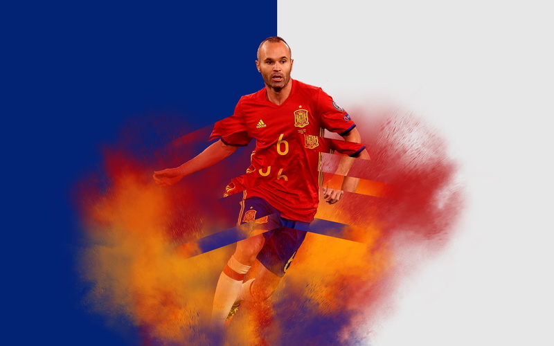 andres, portrait, orange color, studio shot, front view, hd, one person, sportsman, motion, conquering adversity, iniesta, smoke - physical structure