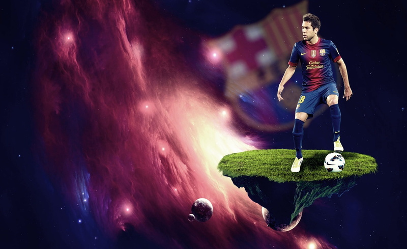 night, xavi, full length, red, digital composite, men, fc barcalone, leisure activity, jersey, s, espagne, fc, ball, blurred motion, sport, nike