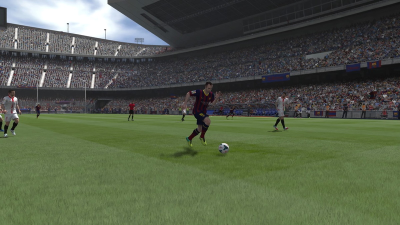 ball, soccer, Andres Iniesta, Camp Nou, 1080P, Football, FC Barcelona, Fifa 14