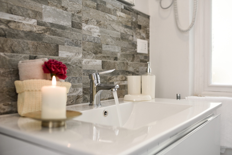home interior, tap, flowering plant, hand, plant, household equipment, hygiene, white, sink, home, architecture, flower, no people, lifestyles, candle