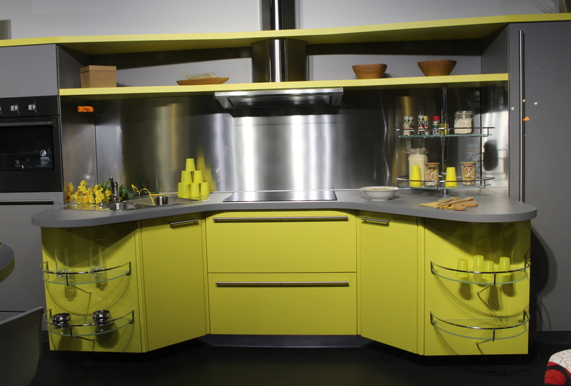 modern kitchen, metal, kitchen counter, green, tabl, clean, 4K, stove, gray, kitchen utensil, food and drink, house, cabinet, furniture, arredo, interior decor