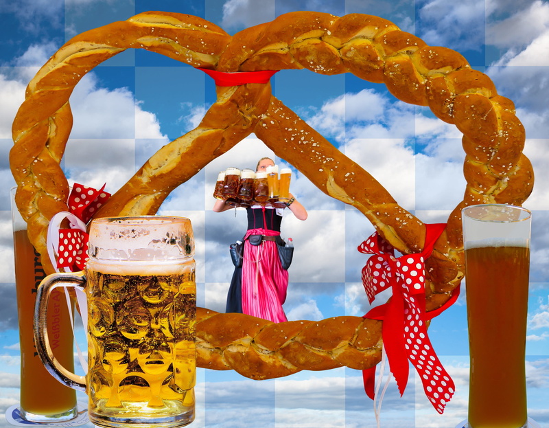 ozapft is, day, tradition, celebration, beer mug, benefit from, table, wheat beer, beer, sky, munich, bear, foam, nature, clouds, tourism, eat, pretzel