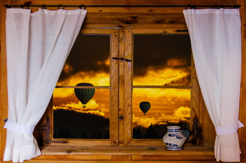 white, wooden, hotel, window sill, Window, wood - material, decoration, indoors, ceramic, hanging, Nature, table, Outlook, beside, sky, krug, vase, plant