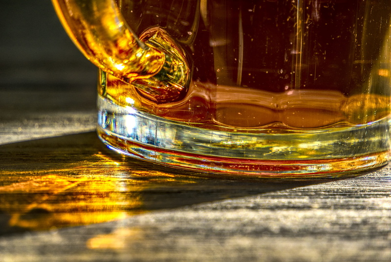 surface level, indoors, drug, reflection, freshness, color, rays, krug, 5K, close-up, drinking glass, selective focus, consumption, transparent, sunlight
