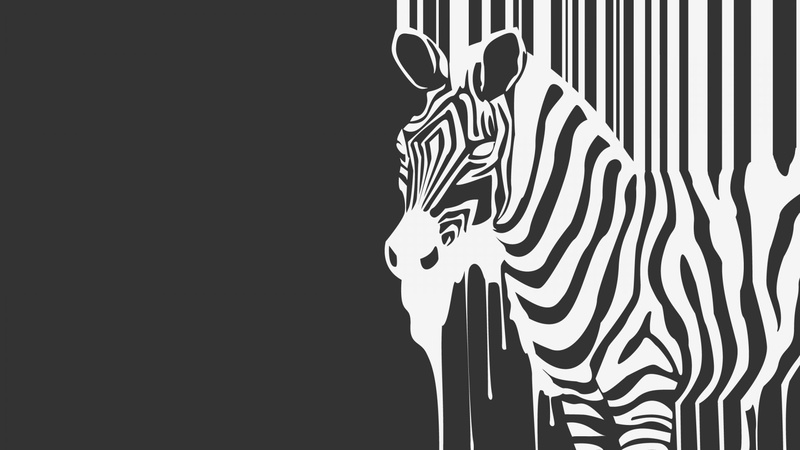 barcode, monochrome, animals, 1080P, artwork, simple background, minimalism, zebras
