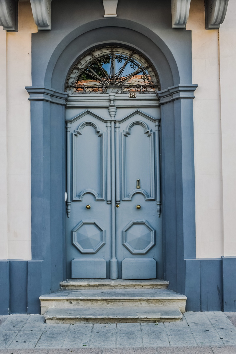 neoclassic, art and craft, building, outdoors, building exterior, old house, closed, ornate, the past, limassol, no people, door, protection, electric lamp