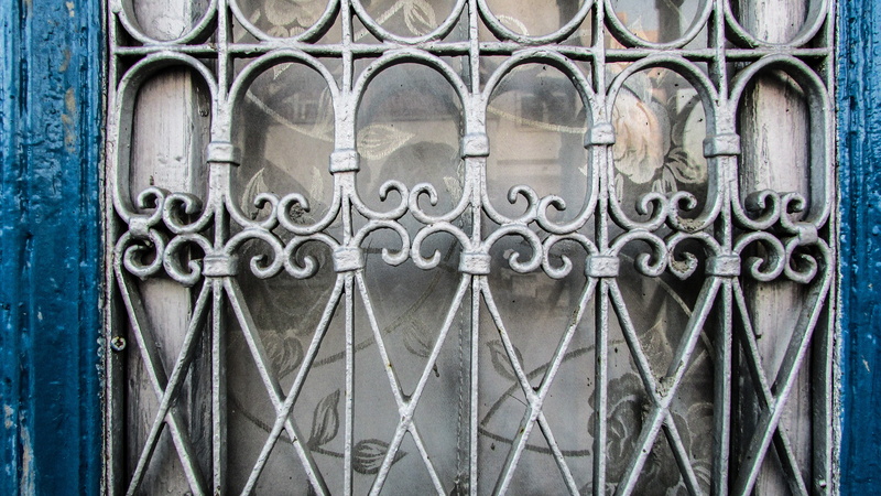 wrought iron, entrance, built structure, ornate, Paralimni, barrier, design, close-up, safety, fence, history, window, Old House, closed, neoclassic, Door