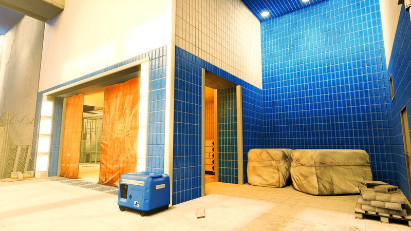 no people, door, furniture, indoors, sofa, wall - building feature, video games, luxury, domestic room, lobby, window, building, modern, flooring, illuminated