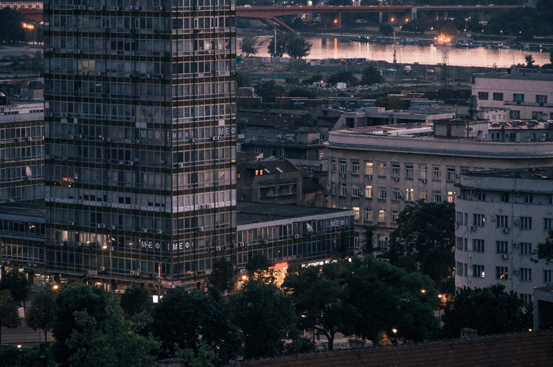 night, residential district, module, window, street, river, nature, beograd, high angle view, belgrade, travel destinations, architecture, building, building exterior